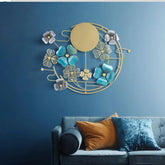 Modern Circuler of Grace – Elegant Round Metal Wall Art